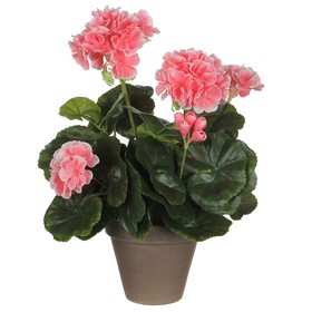 Dekoratīvs Augs Mica Decorations PVC Ģerānijs (11,5 x 33 cm)