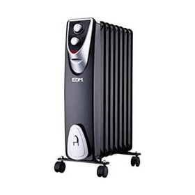 Lämpöpatteri EDM 07127 Black Edition Musta/Harmaa 1500 W