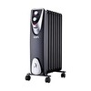 Lämpöpatteri EDM 07127 Black Edition Musta/Harmaa 1500 W