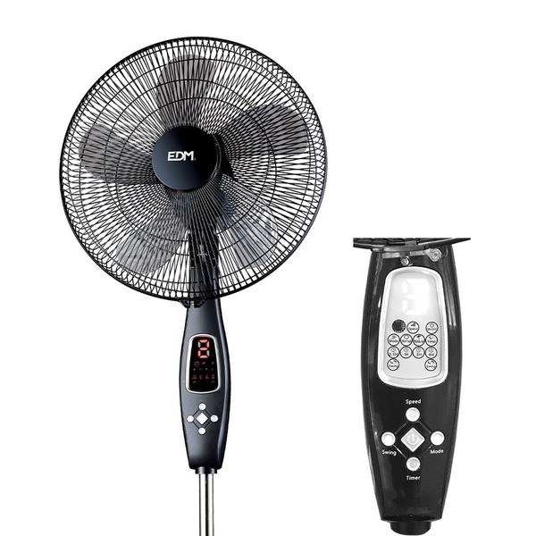 Pastatomas ventiliatorius EDM 33967 Juoda 60 W