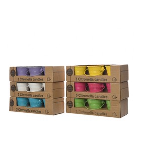 Moskītu atbaidītājs Decoris Sveču Komplekts Ø 5 x 6,5 cm Daudzkrāsains 45 g