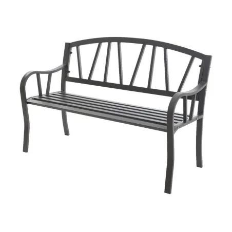Soliņš ar atzveltni Antracīts Dzelzs (123 X 53 X 86 cm)