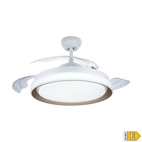 Lubinis ventiliatorius su apšvietimu Philips Atlas Auksinis 35 W 28 W 4500 Lm (2700 K)