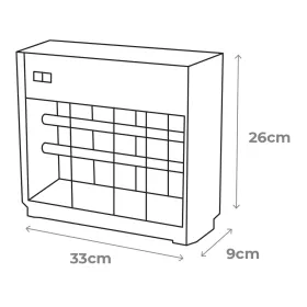 Elektrisks Moskītu Atbaidītājs EDM Sudrabains (33 x 9 x 26 cm)