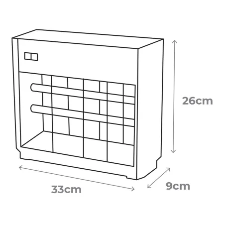Elektrisks Moskītu Atbaidītājs EDM Sudrabains (33 x 9 x 26 cm)