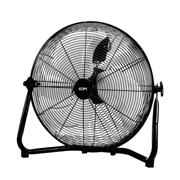 Vloerventilator EDM Industrijski Ø 50 x 58 cm Melns 130 W