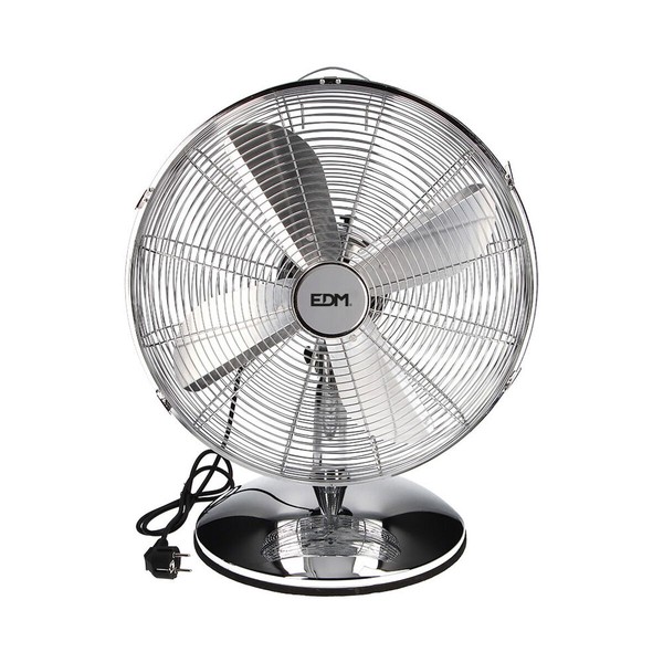 Tafelventilator EDM Sudrabains 60 W Ø 40 x 55 cm