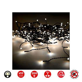 LED žibintai užuolaidoms EDM 71263 Easy-Connect 3,2 W Šilta šviesa Šiltai balta 2 x 2 m