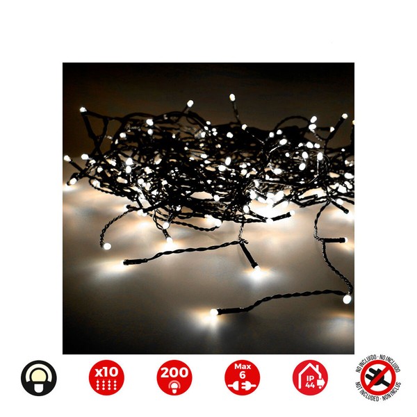 LED žibintai užuolaidoms EDM 71263 Easy-Connect 3,2 W Šilta šviesa Šiltai balta 2 x 2 m