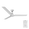 Kattotuuletin EDM 33982 Valkoinen 60 W Ø 120 cm Mini teollinen