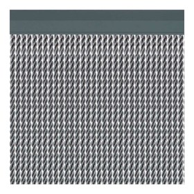 Užuolaidos Acudam Manacor Durys Sidabras Išorinis PVC Aliuminis 90 x 210 cm