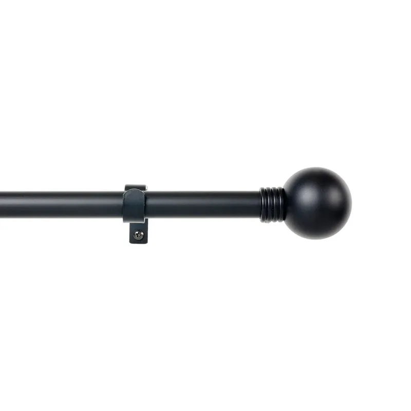 Aizkaru stanga Stor Planet Cintacor Sfēra 160-300 cm Melns Metāls