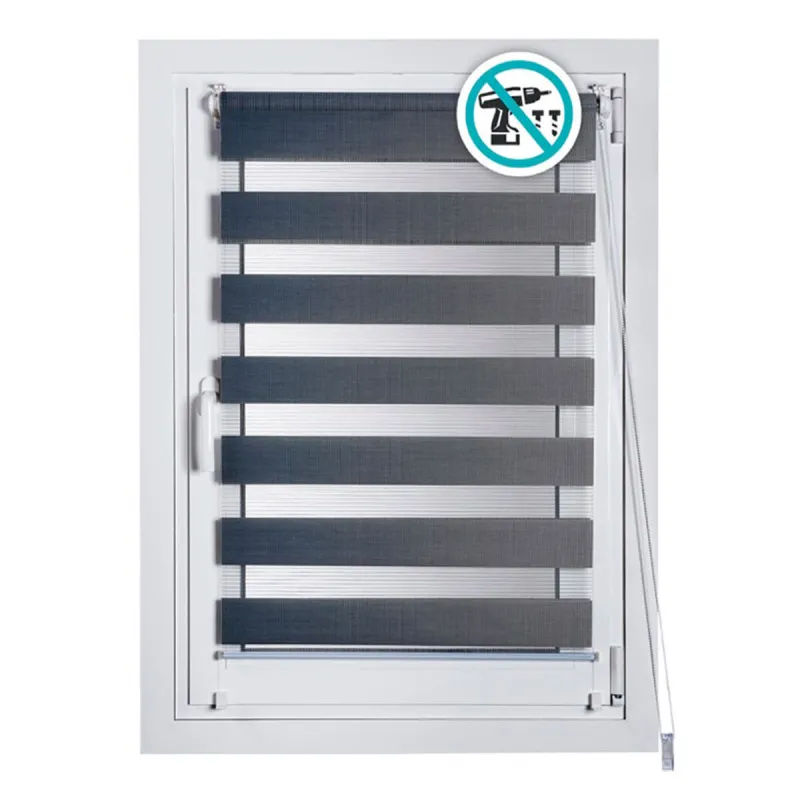 Roletai Stor Planet Clip&Fix Night&Day Sidabras 120 x 180 cm