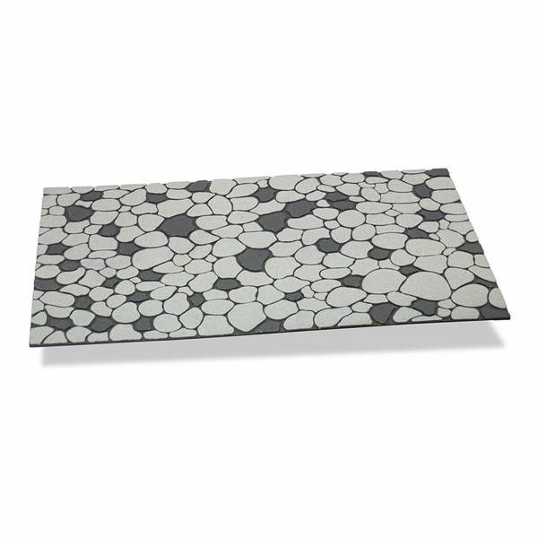 Kāju slaukāmais paklājs Hidalgo Pelēks Pērļu pelēks Gumija 45 x 75 cm 75 x 45 x 0,5 cm Stone