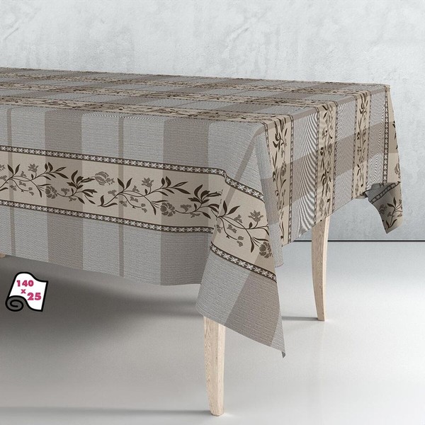 Galdauts rullī Exma Vaska drāna Brūns Bēšs Klasiski 140 cm x 25 m