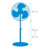 Pastatomas ventiliatorius EDM 33528 Matinė galinė dalis 80 W Ø 50 cm industrinis