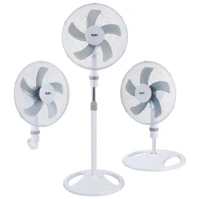 Vapaasti seisova tuuletin EDM 33530 Valkoinen 45 W 3-in-1