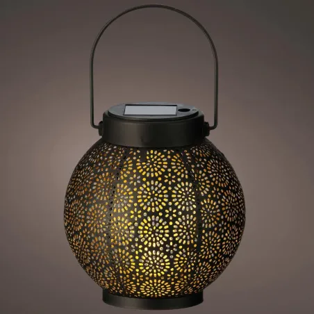laterna Lumineo 897539 Solārais 16 cm Melns Metāls