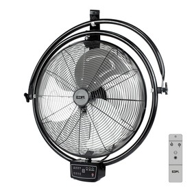 Sieninis ventiliatorius EDM 33520 Juoda 120 W industrinis Lubos
