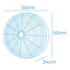 Muurventilator EDM 33521 Melns 100 W Ø 45 cm
