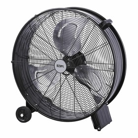 Floor Fan EDM 33525 Black 180 W Ø 60 cm industrial