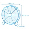 Vloerventilator EDM 33525 Melns 180 W Ø 60 cm Industrijski