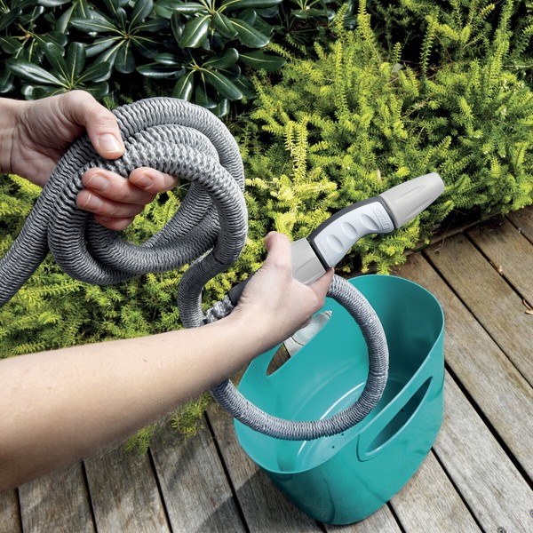 Žarna su priedų rinkiniu GF Garden gf80267600 Išlankstomas Krepšelis Mėlyna 15 m Plastmasinis