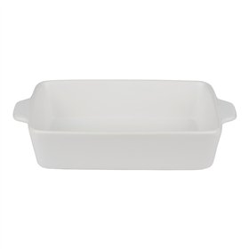 Alpina - Ceramic rectangular ovenproof dish 28x18x6 cm (white)