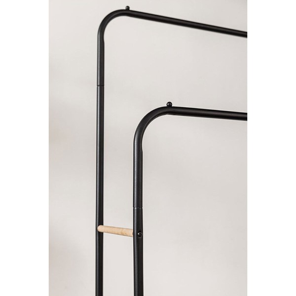 Skrybėlių stovas Newlux Hangy Duo 30 Juoda Metalinis 115 x 50 x 150 cm