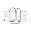 LED lamp EDM 98907 Leaf 30 W 200 W E27 3000 lm 35 x 11,2 cm Multi-directional (6500 K)
