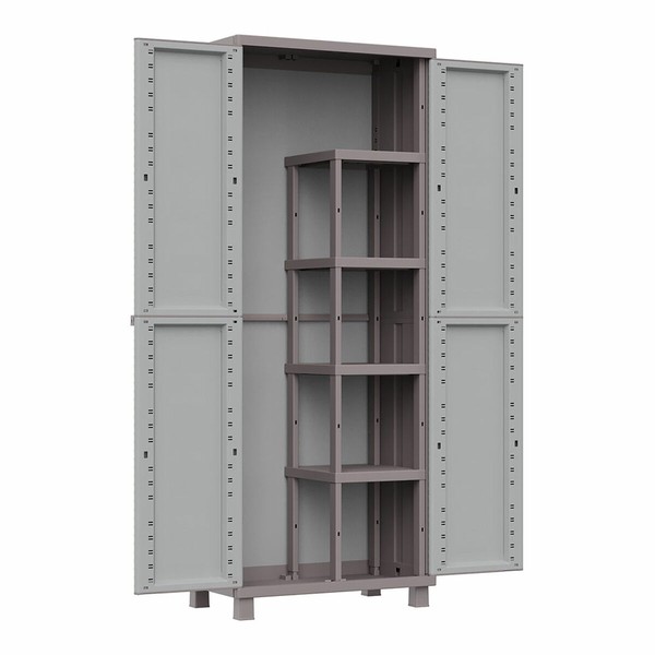Harjakaappi Terry Jrattan 368 Harmaa 68 x 37,5 x 170 cm Muovinen 4 Hyllyt