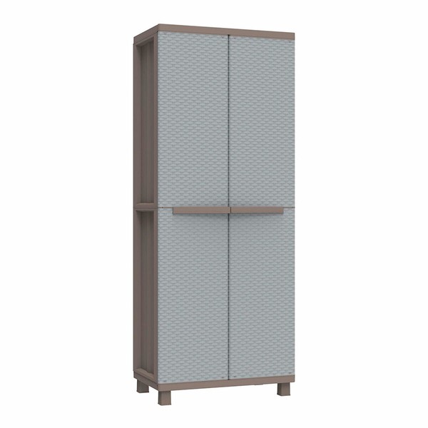 Harjakaappi Terry Jrattan 368 Harmaa 68 x 37,5 x 170 cm Muovinen 4 Hyllyt