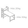 Rakstāmgalds ar plauktu EDM 75196 Melns Koks Metāls 121 x 120 x 64 cm