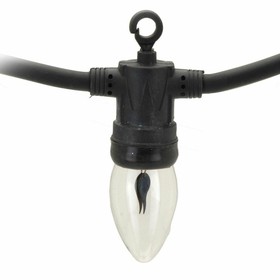 LED-valokranssi Lifetime 5,1 m 1,5 m Musta Liekki-efekti