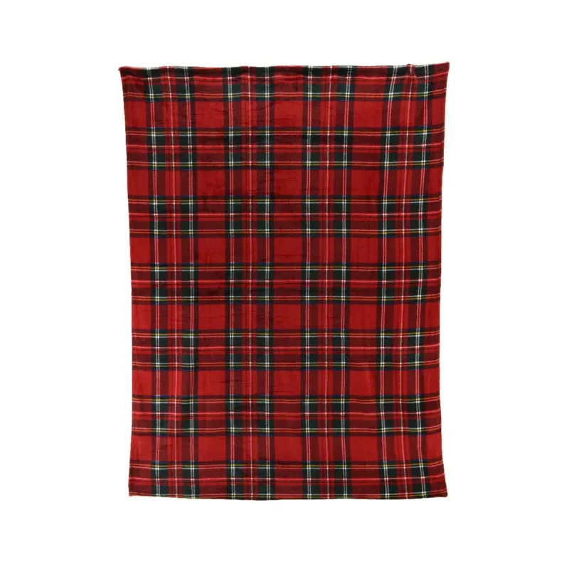 Фланелевое одеяло Home Textiles Красный Шотландские картины 150 x 200 cm