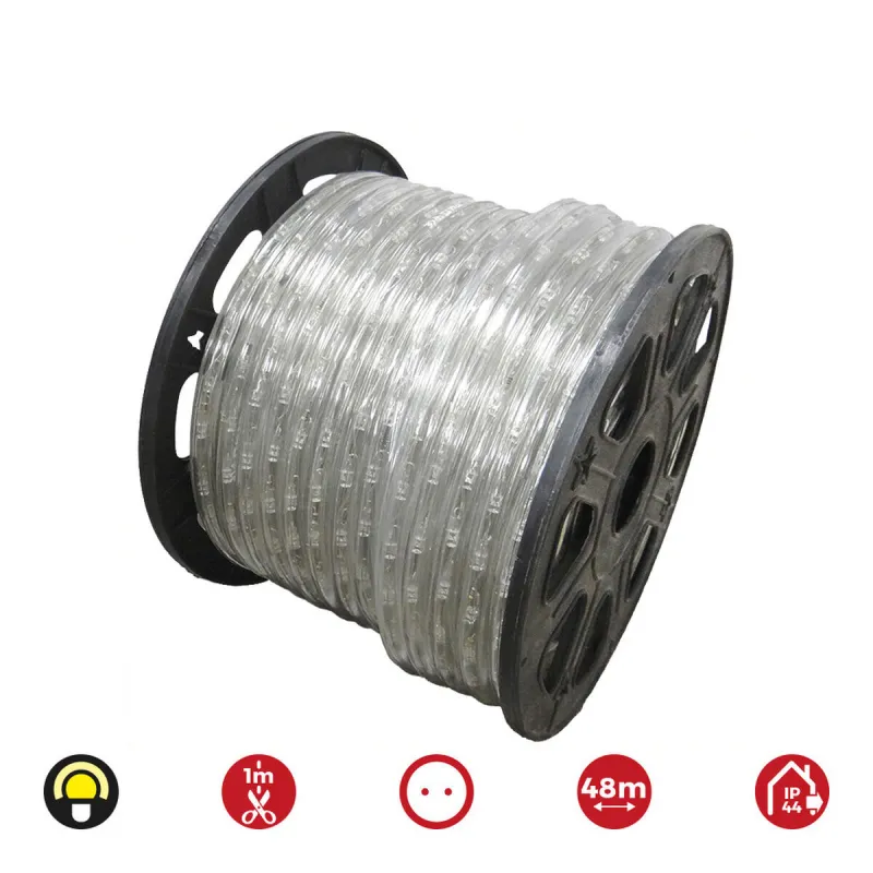 Šļūtene LED EDM 72717 flexiLED Dzeltens 2 ceļi