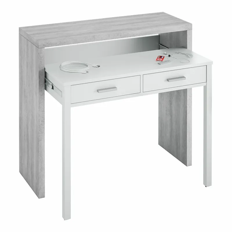 Письменный стол Forés Белый 98,5 X 36 X 87,5 CM Металл MDF
