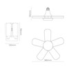 LED lamp EDM 98909 45 W E27 4265 Lm Multi-directional (6500 K)