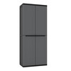 Skapītis Terry j-base 268 Tumši pelēks polipropilēns 68 x 37,5 x 163,5 cm