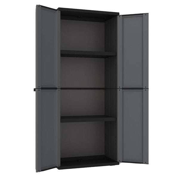 Cupboard Terry j-base 268 Dark grey polypropylene 68 x 37,5 x 163,5 cm