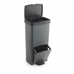 Rūšiavimo šiukšlių dėžė SP Berner Antracito 10 L 30 L x 2 Plastmasinis 3 Skyreliai (1 vnt.)
