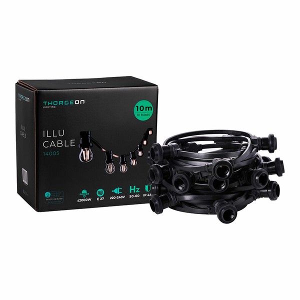 Гирлянда Thorgeon Чёрный 2000 W 10 m 10