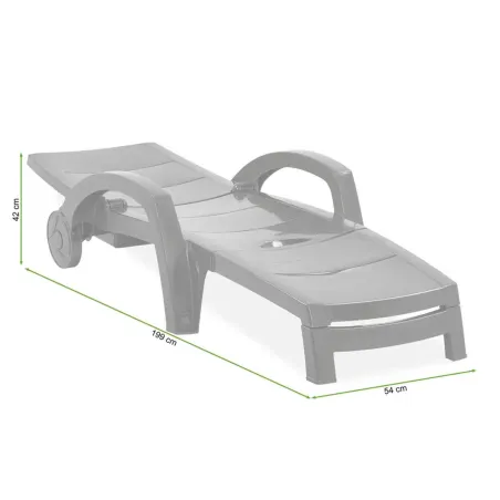 Šezlongas Shaf Ocean Antracito 100 x 74 x 42 cm