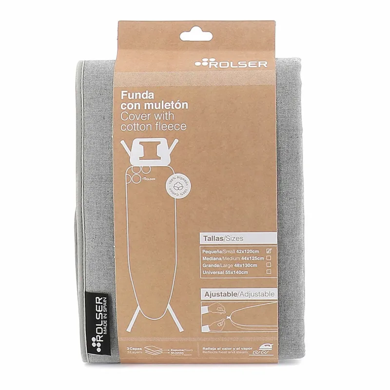 Ironing board cover Rolser Grey 120 x 42 cm