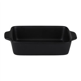 Alpina - Ceramic rectangular ovenproof dish 21.8x13.2x5 cm (black)