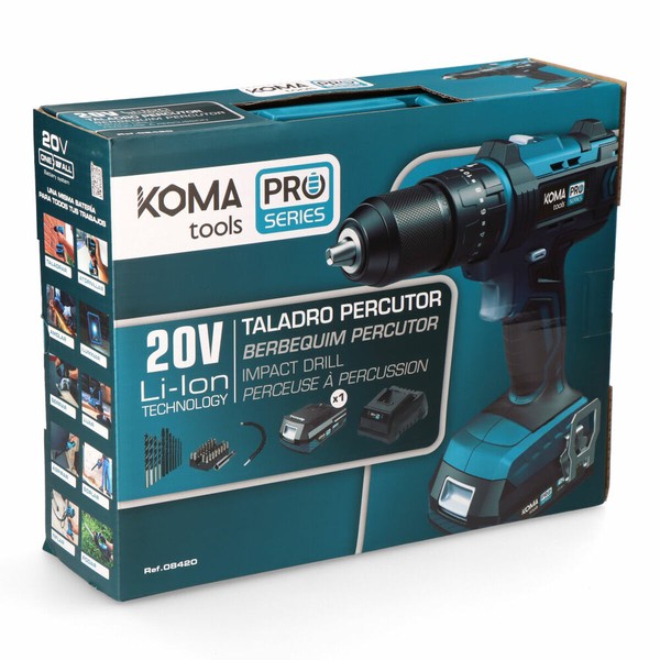 Drill and accessories set Koma Tools