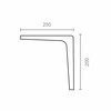 Set square Micel plm07 Grey Aluminium 25 x 20 cm