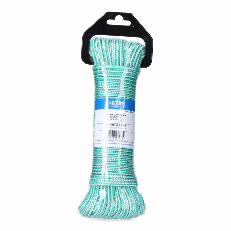Skalbimo linija EDM 87912 Balta Žalia polipropileno 4,5 mm x 25 m Pynimas