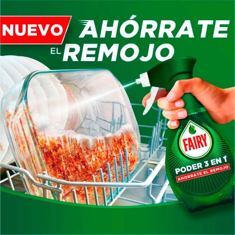Liquid Dishwasher Fairy PODER 3 EN 1 500 ml