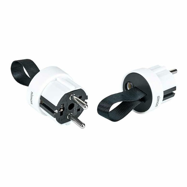Pin plug Simon White 250 V
